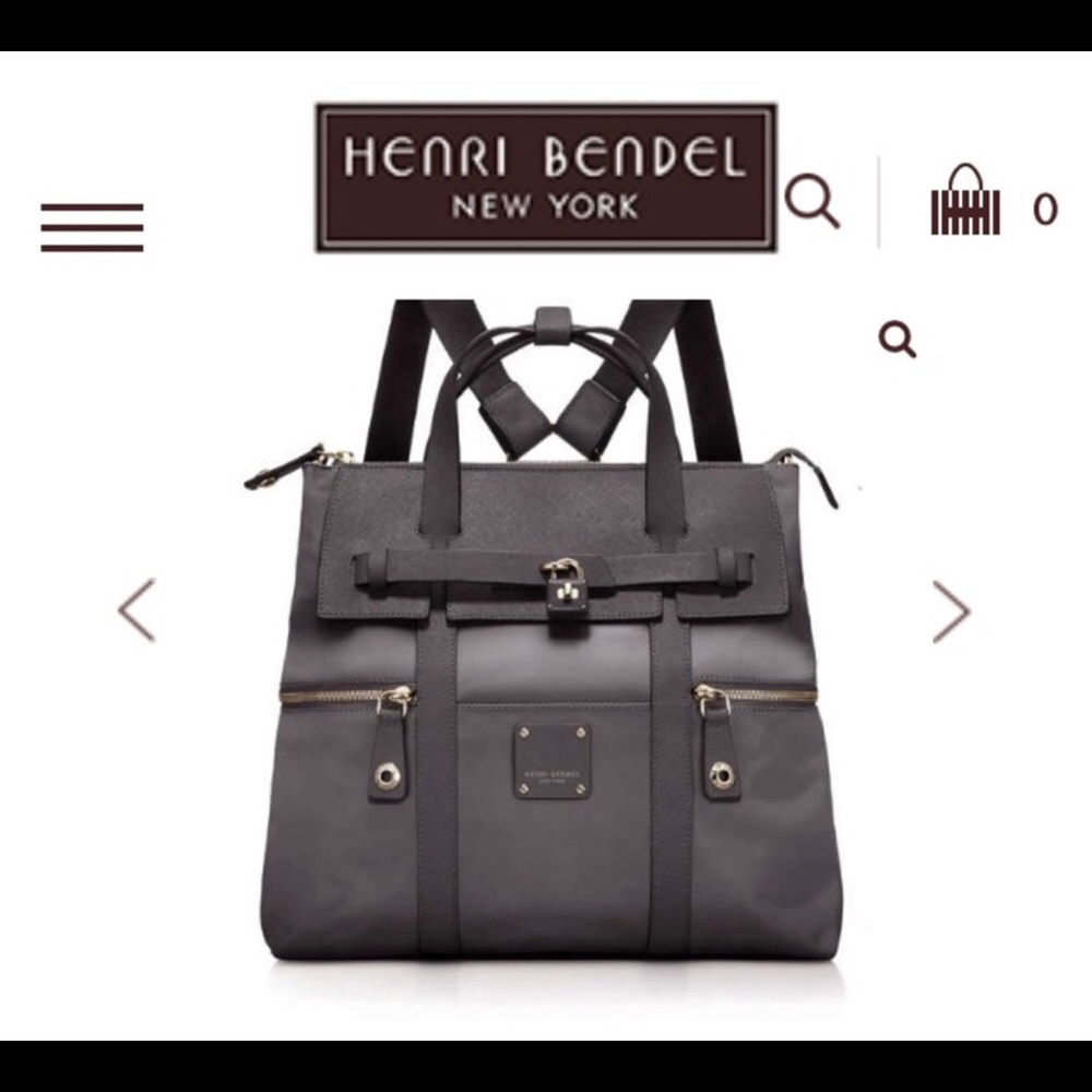 Henri Bendel Jetsetter Convertible Backpack - Gray